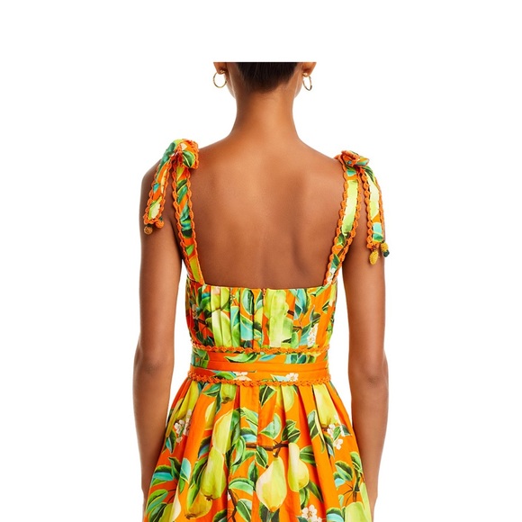 FARM Rio Orange and Green Tropical Dress - Picture 3 of 6